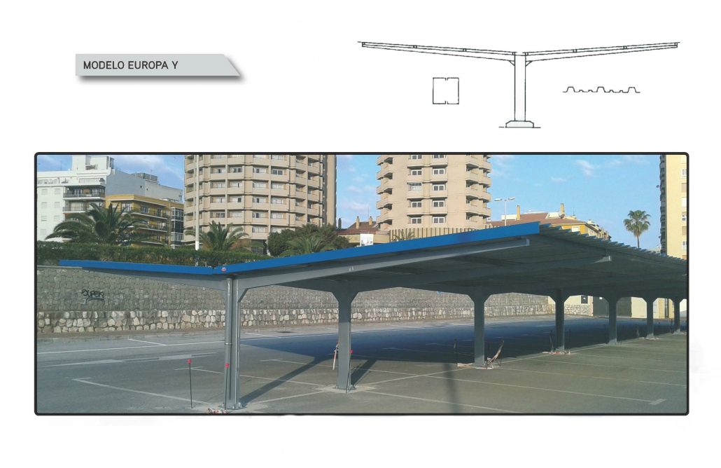 marquesinas parking europa y
